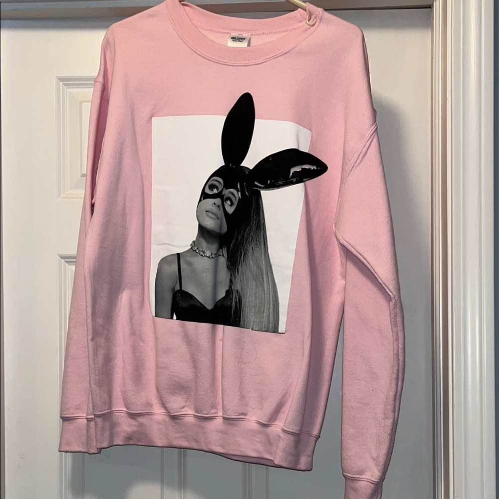 Ariana Grande Dangerous Women Pink Crewneck Sweatshirt